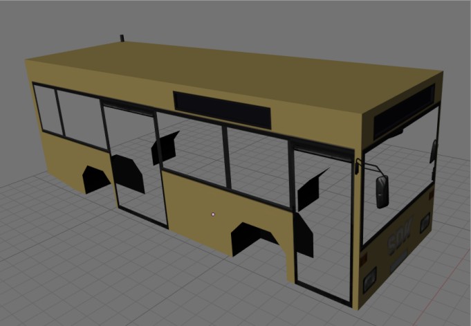 Außenmodell des Wagenkastens